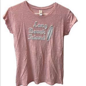 Pink LBI Long Beach Island NJ T-shirt